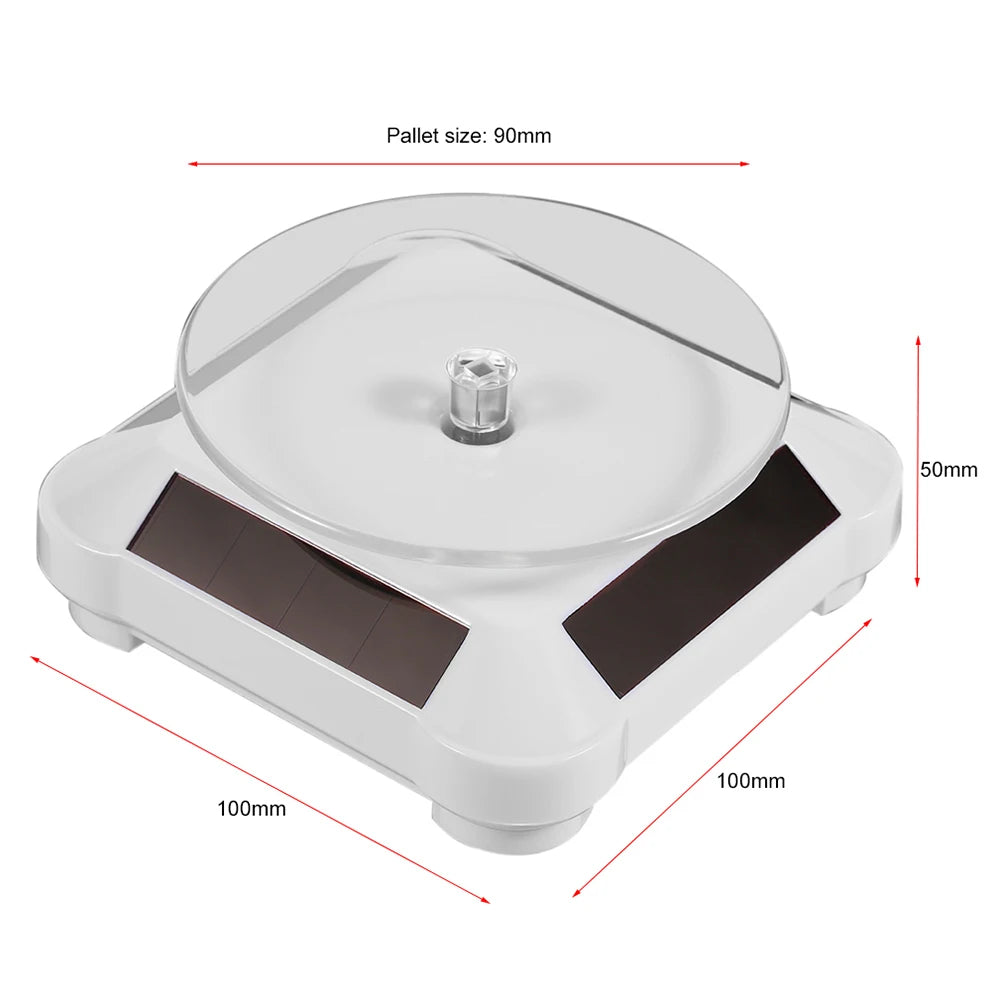 Base Giratoria Solar Para Mostrar Joyería, Relojes Y Hobby-Tus productos a la vista