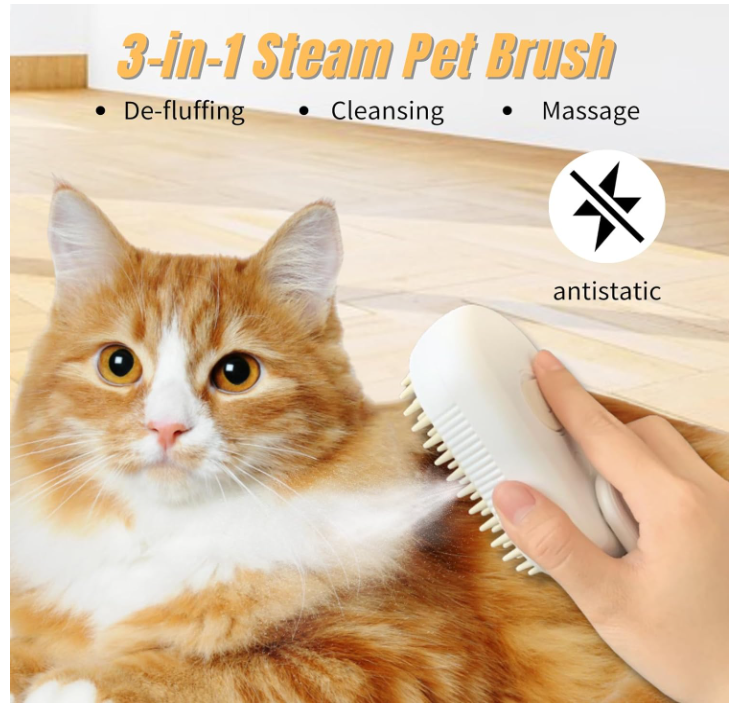 CEPILLO DE VAPOR PARA MASCOTAS - No batalles mas con tu mascota