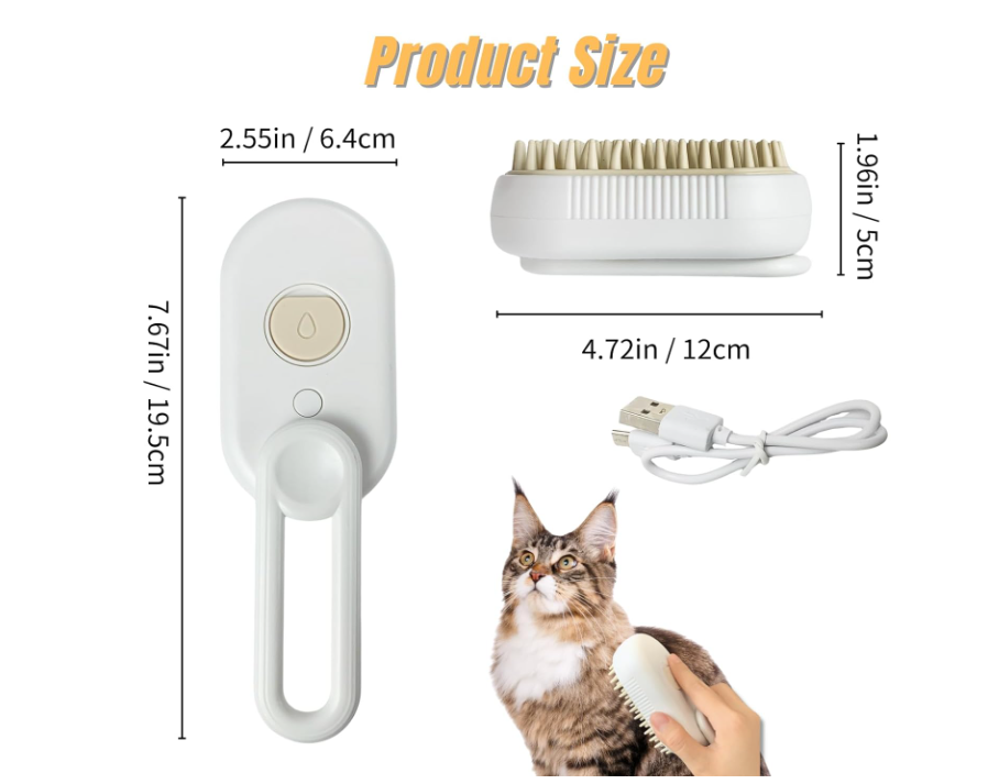 CEPILLO DE VAPOR PARA MASCOTAS - No batalles mas con tu mascota