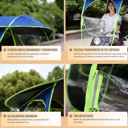 Promo Toldo Cubre sol De Moto Impermeable-Disfruta tu viaje sin sol