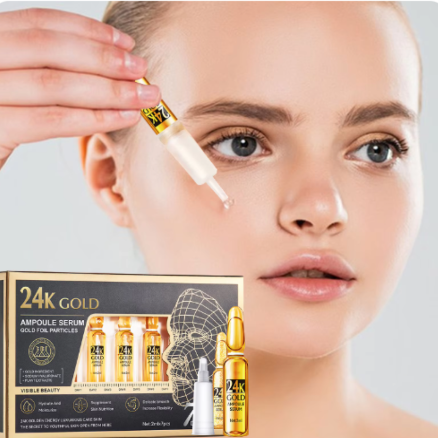 Ampolletas De colágeno Serum 24k Gold- Da tu mejor cara