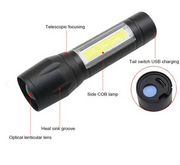 Linterna Tactica Recargable Usb - Tu compañera para iluminar todo - Axonstore