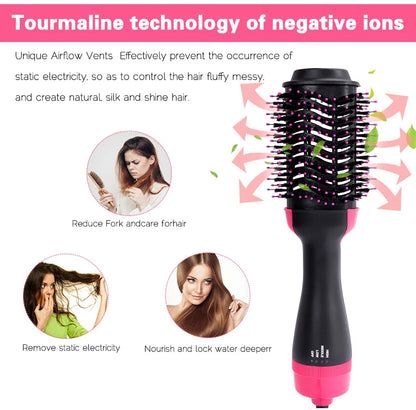 Secador de Pelo Multifuncional 4 en 1 - Cepillo de Aire Caliente para Todo Tipo de Cabello-Tu pelo como quieres