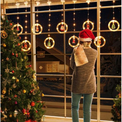 Luces Led Navideñas 10 Anillos y Figuras- Decora a tu estilo esta Navidad