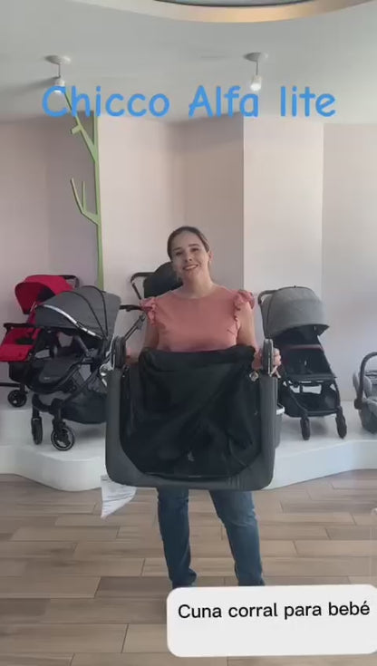 Chicco Corral Para Bebé Alfa Lite Clear- Ten el control de tu bebe