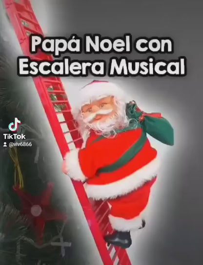 Santa Claus Escalera Musical Navidad - Diviértete en familia