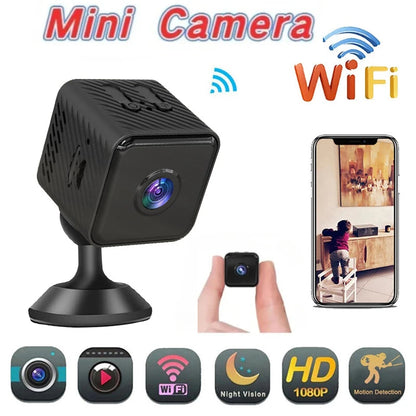 Minicámara Wifi HD 1080P, Visión Nocturna, Seguridad Hogar y Oficina, Micro Grabadora - Seguro en todo momento